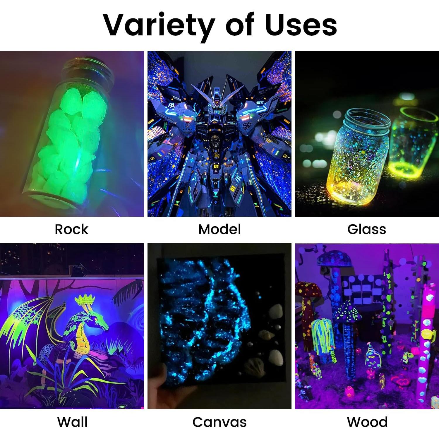 Set de Pintura Acrílica que Brilla en la Oscuridad ARTME 18 Colores 22ml