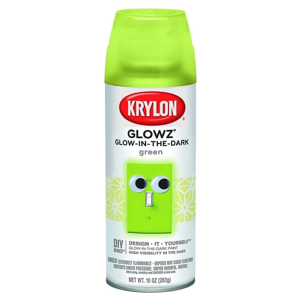 Pintura que brilla en la oscuridad Krylon Glowz 0.28L Verde