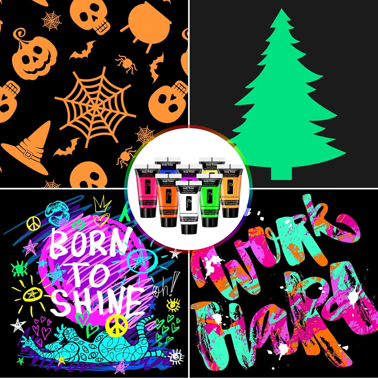 Pintura Luminosa NewWay para Cara y Cuerpo 8 Colores 20.7 ml