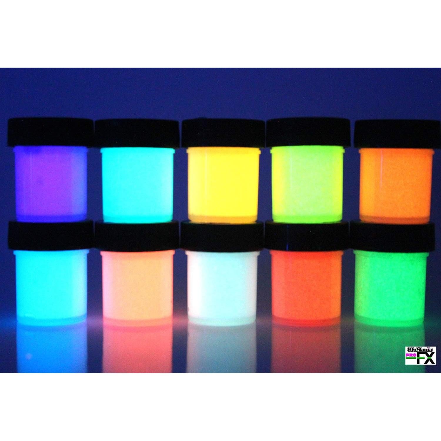 Pintura Brillante en la Oscuridad Glomania Set 10 Colores 29.57ml