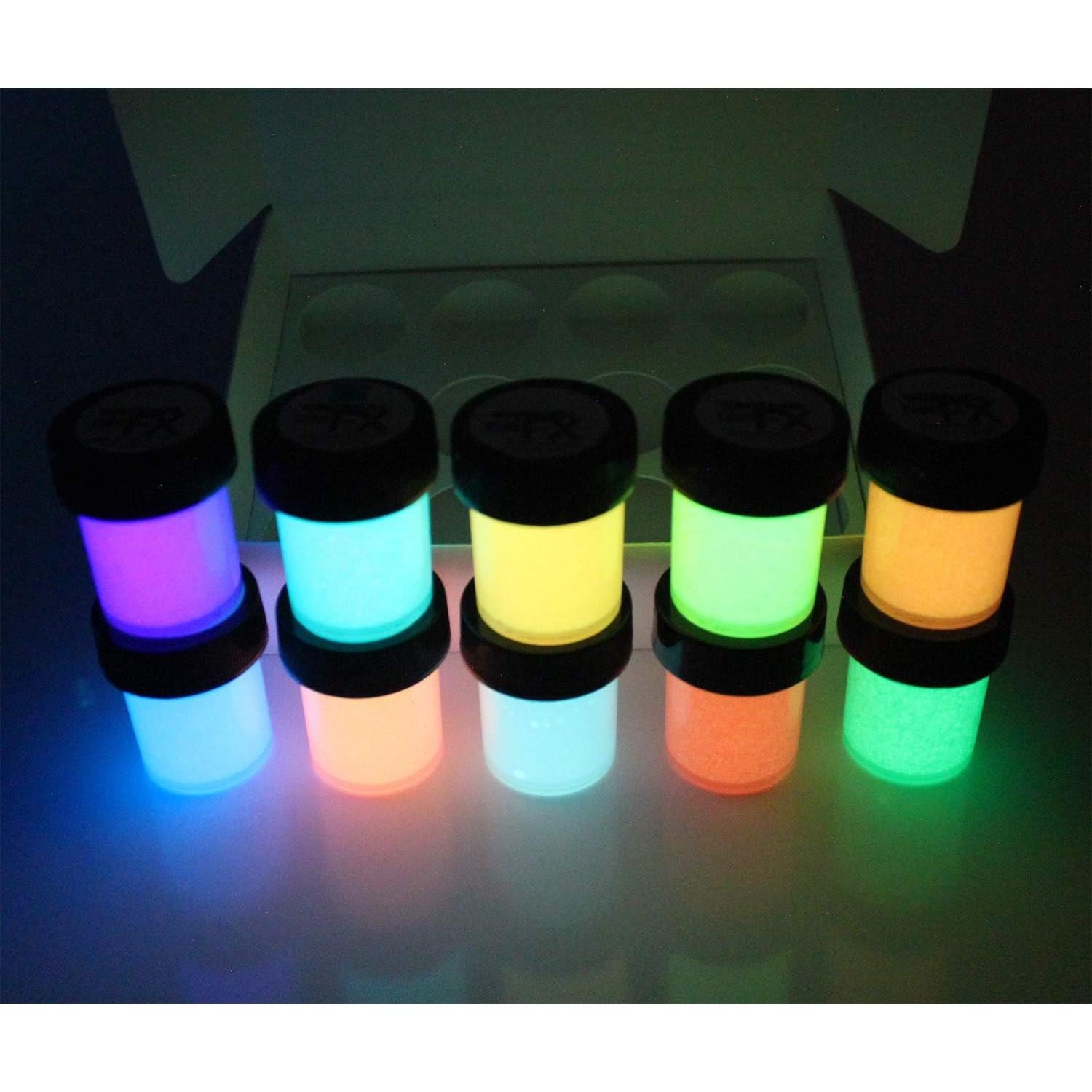 Pintura Brillante en la Oscuridad Glomania Set 10 Colores 29.57ml
