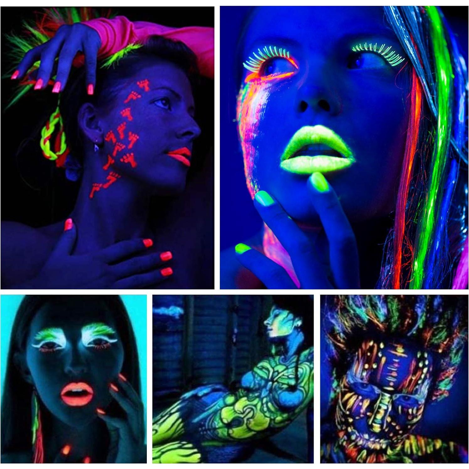 Polvo Pigmento Luminiscente SEISSO 120g 6 Colores para Manualidades