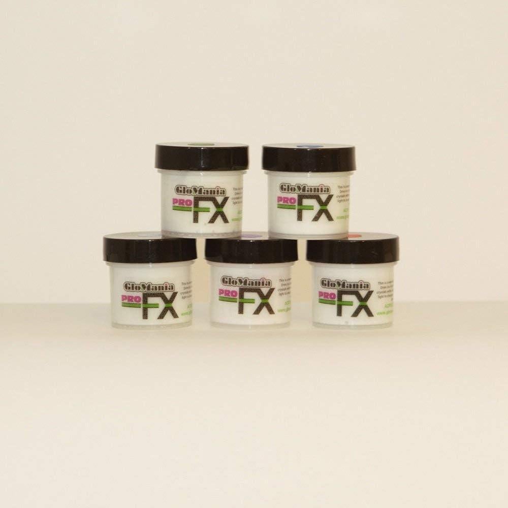 Set de 5 pinturas acrílicas que brillan en la oscuridad Glomania