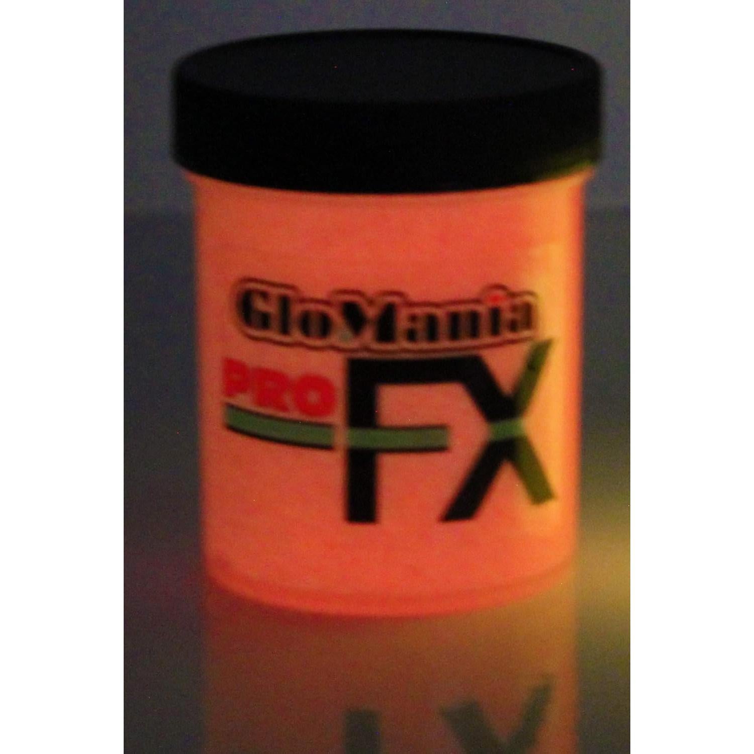 Pintura Acrílica Naranja Brillante Glomania 28g UV y Brilla en la Oscuridad