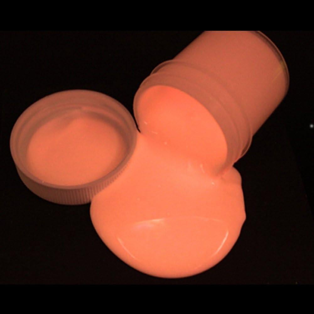 Pintura Acrílica ProFX Naranja Luminoso 2 Onzas Brilla en la Oscuridad