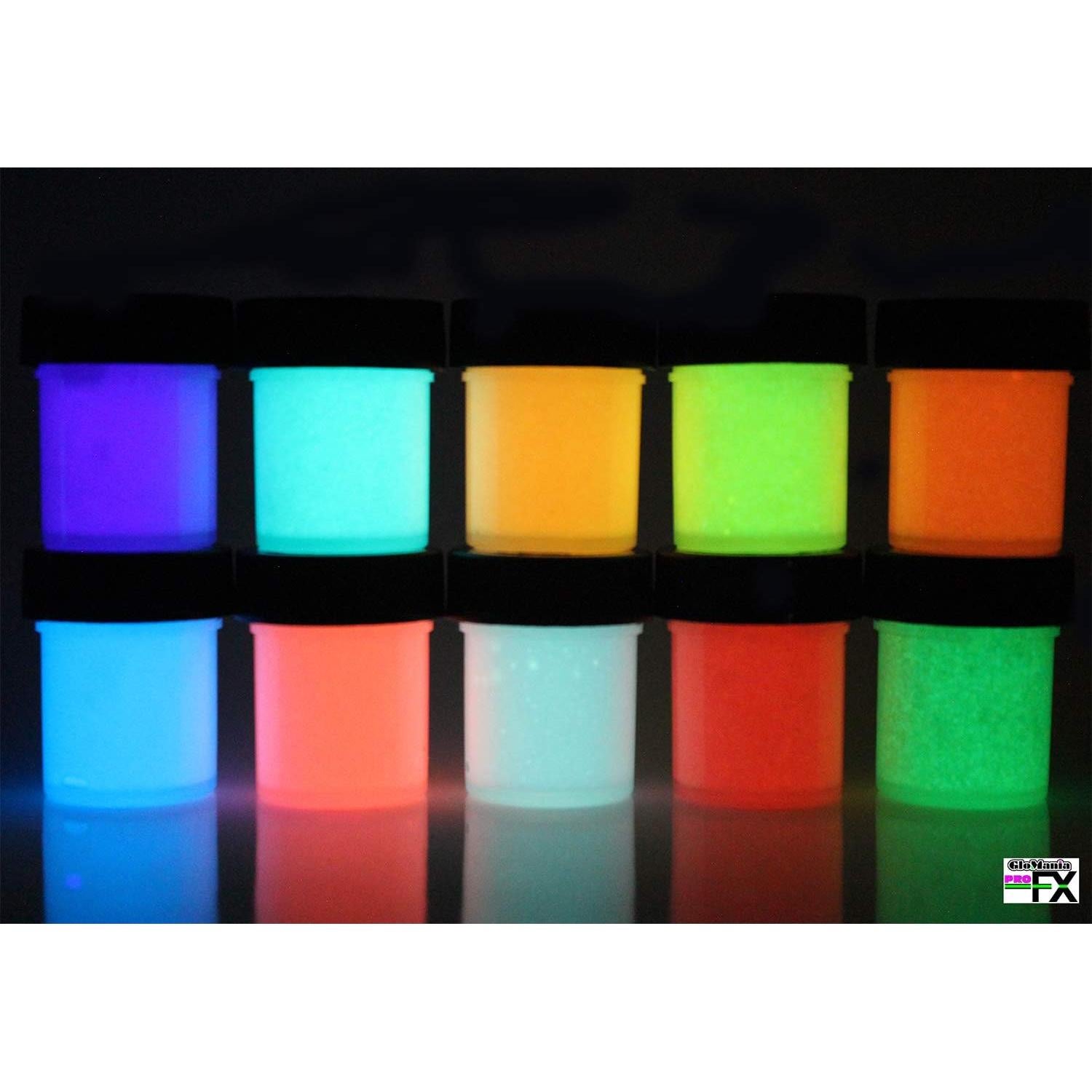 Pintura Acrílica Luminosa Glomania Lila 28.35g Brilla en la Oscuridad