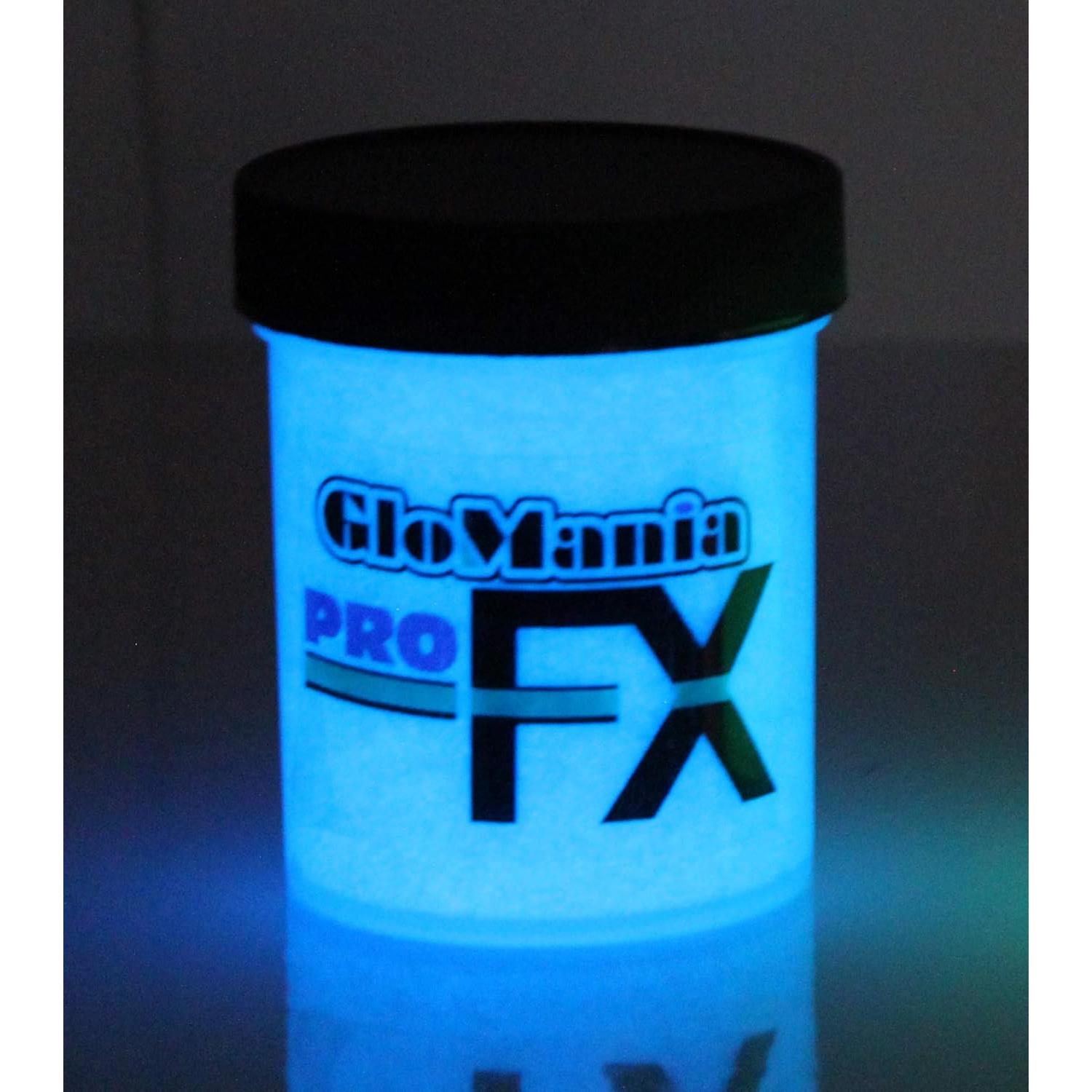 Pintura Acrílica Brillo Azul UV Glomania 2oz Neón Fluorescente