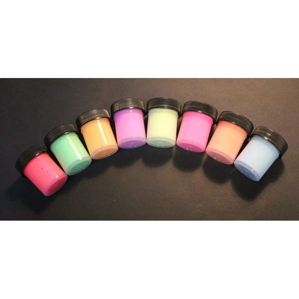 Pintura Acrílica Brillo Azul UV Glomania 2oz Neón Fluorescente