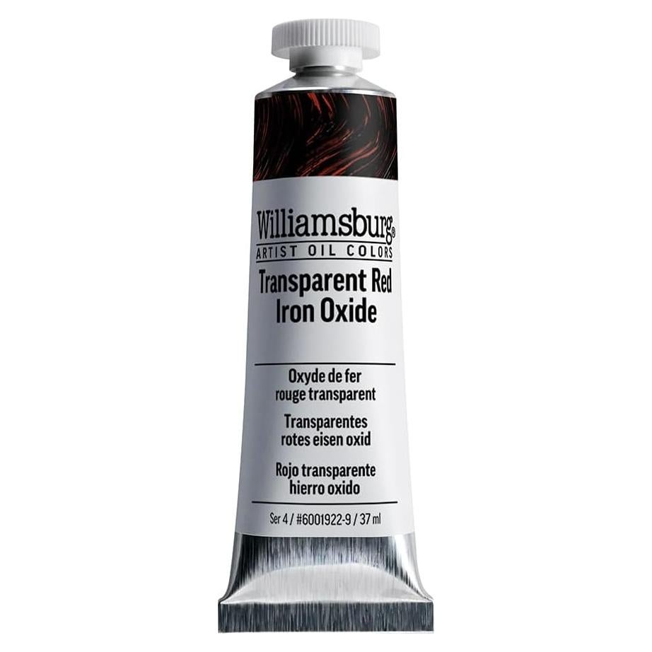 Pintura al Óleo Williamsburg 37 ml Óxido de Hierro Rojo Transparente