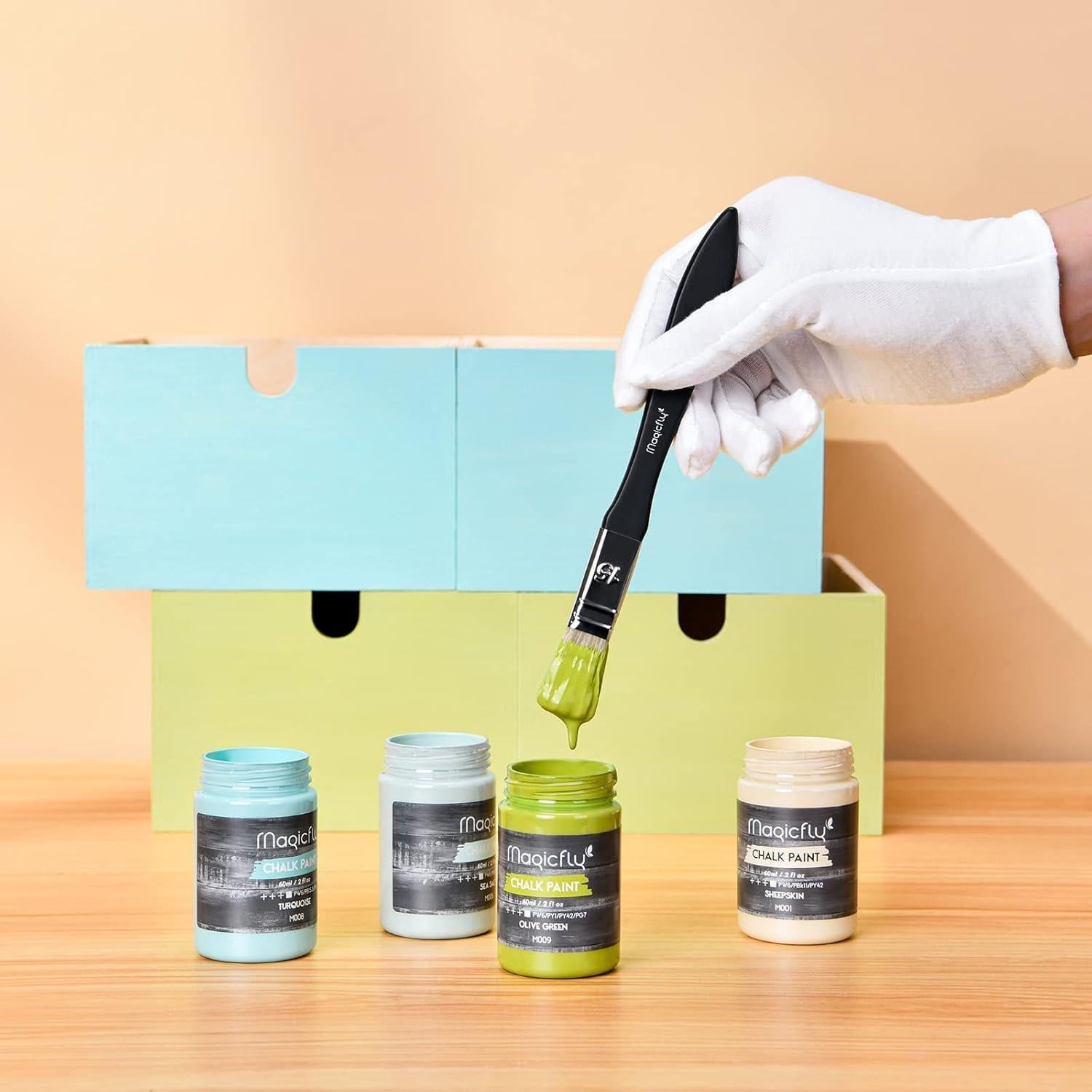 Juego de Pintura con Tiza Magicfly 15 Piezas 9 Colores 60 ml