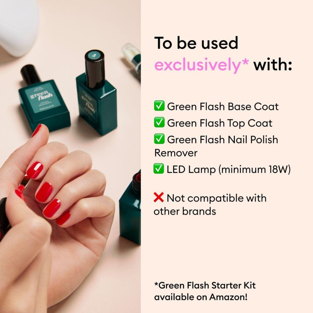 Manucurist • Green Flash LED Gel Nail Polish • Vegan • 12-Free, Plant-Based (61%) Gel Polish • Made in France • 0.5 fl oz (HORTENCIA)