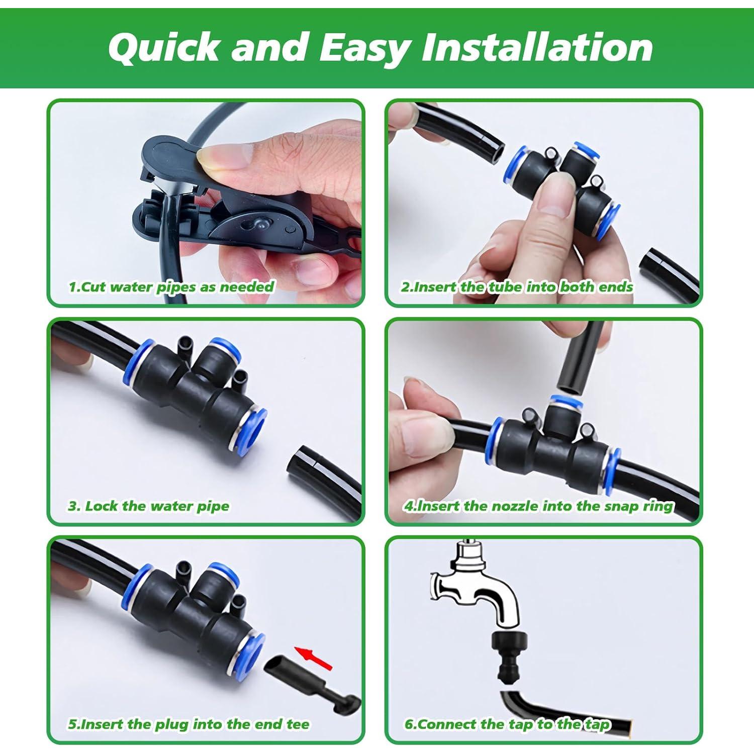 Sistema de Riego por Goteo LASTOOLS 5.03m Ajustable 360°