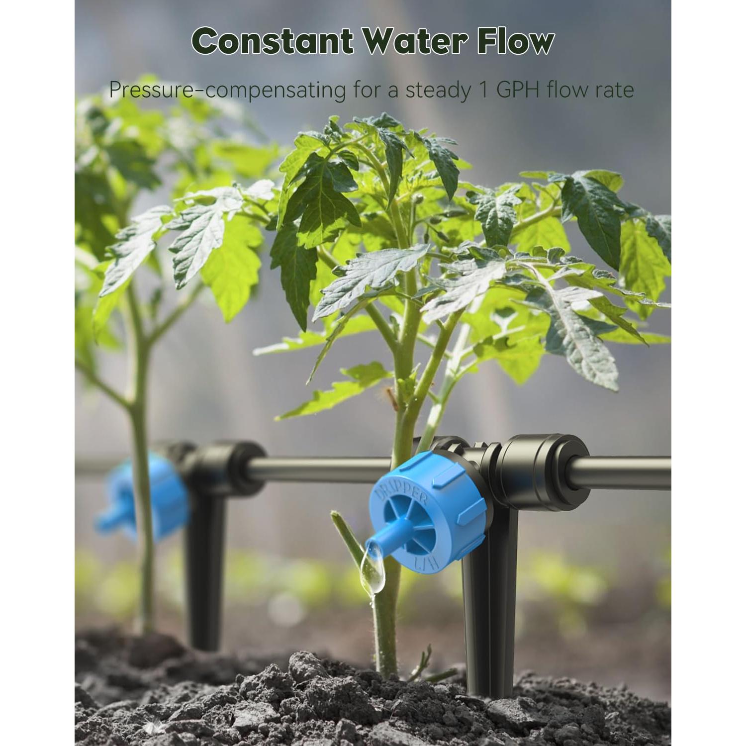 Kit de Riego por Goteo Pawfly 100 pies (30.48 m) Conexión Rápida