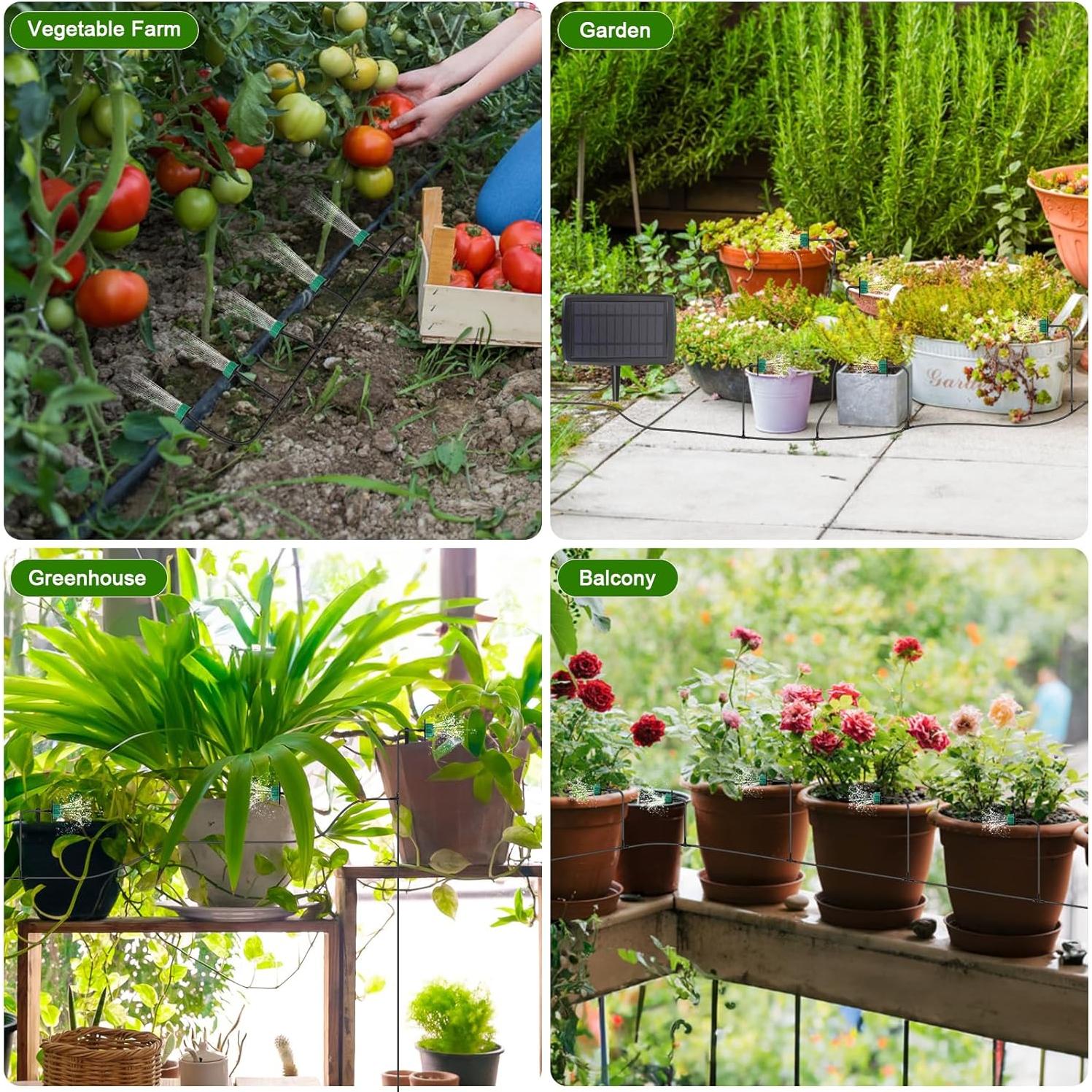 Sistema de Riego por Goteo Solar GrowBuddy para 15 Macetas