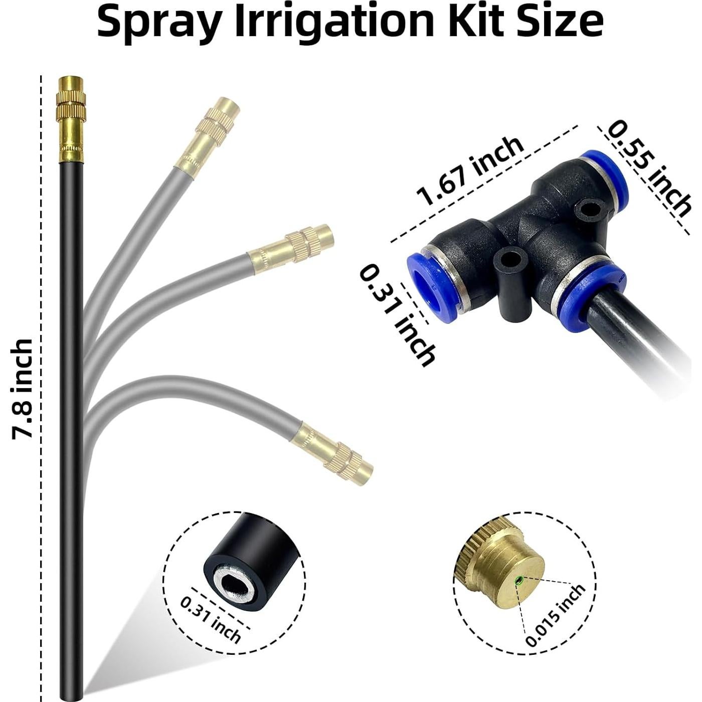 Sistema de Riego por Goteo 360° PNNEQ 12.19m con 13 Boquillas