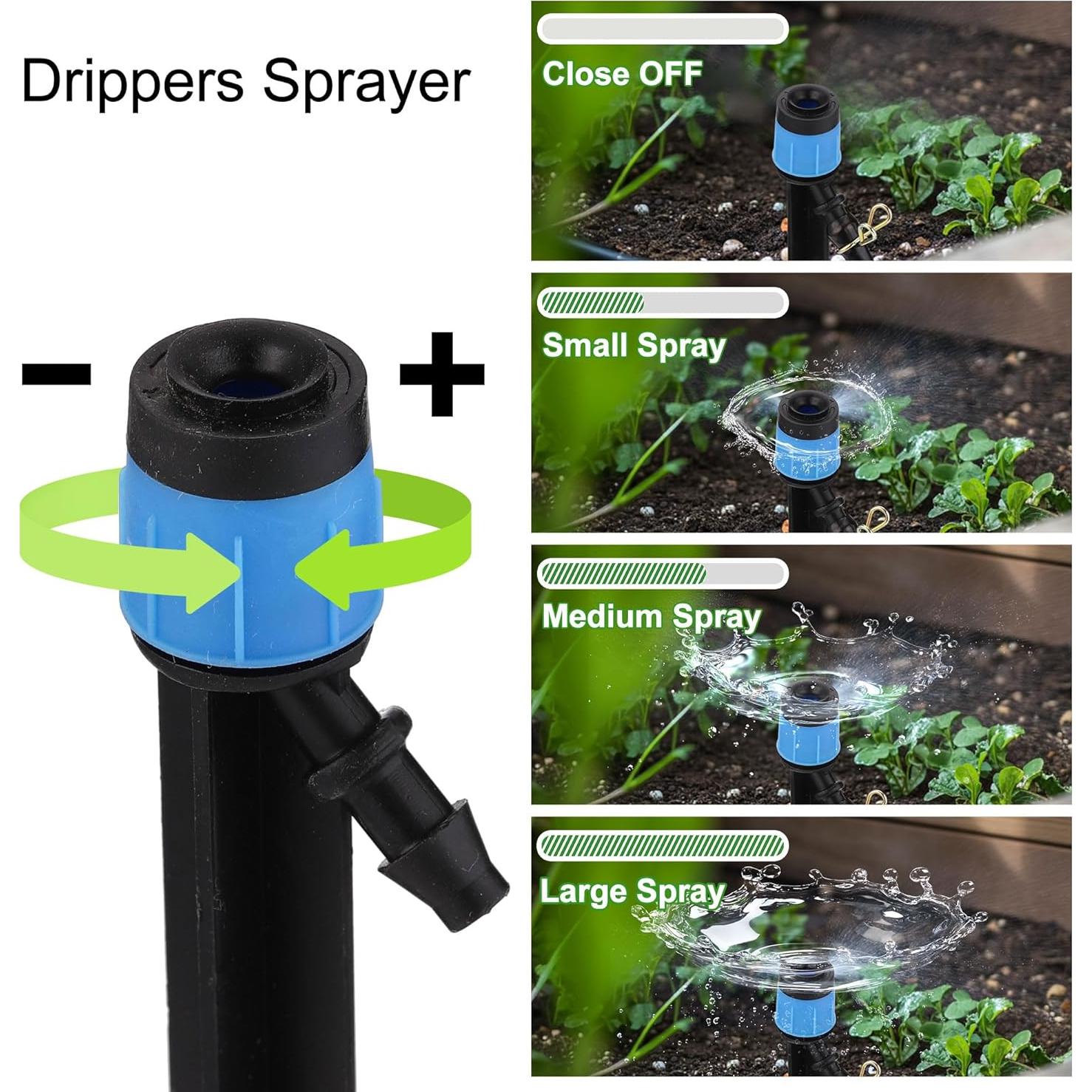 Kit de Riego por Goteo Automático Mornajina 33.5m 6mm