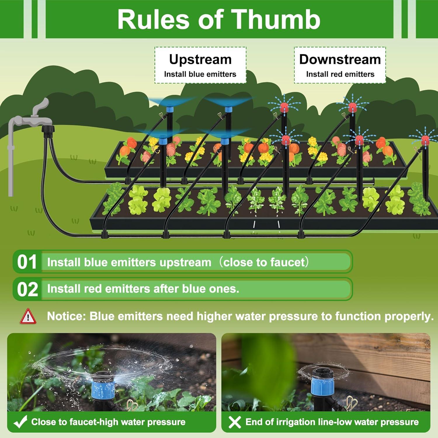 Kit de Riego por Goteo Automático Mornajina 33.5m 6mm