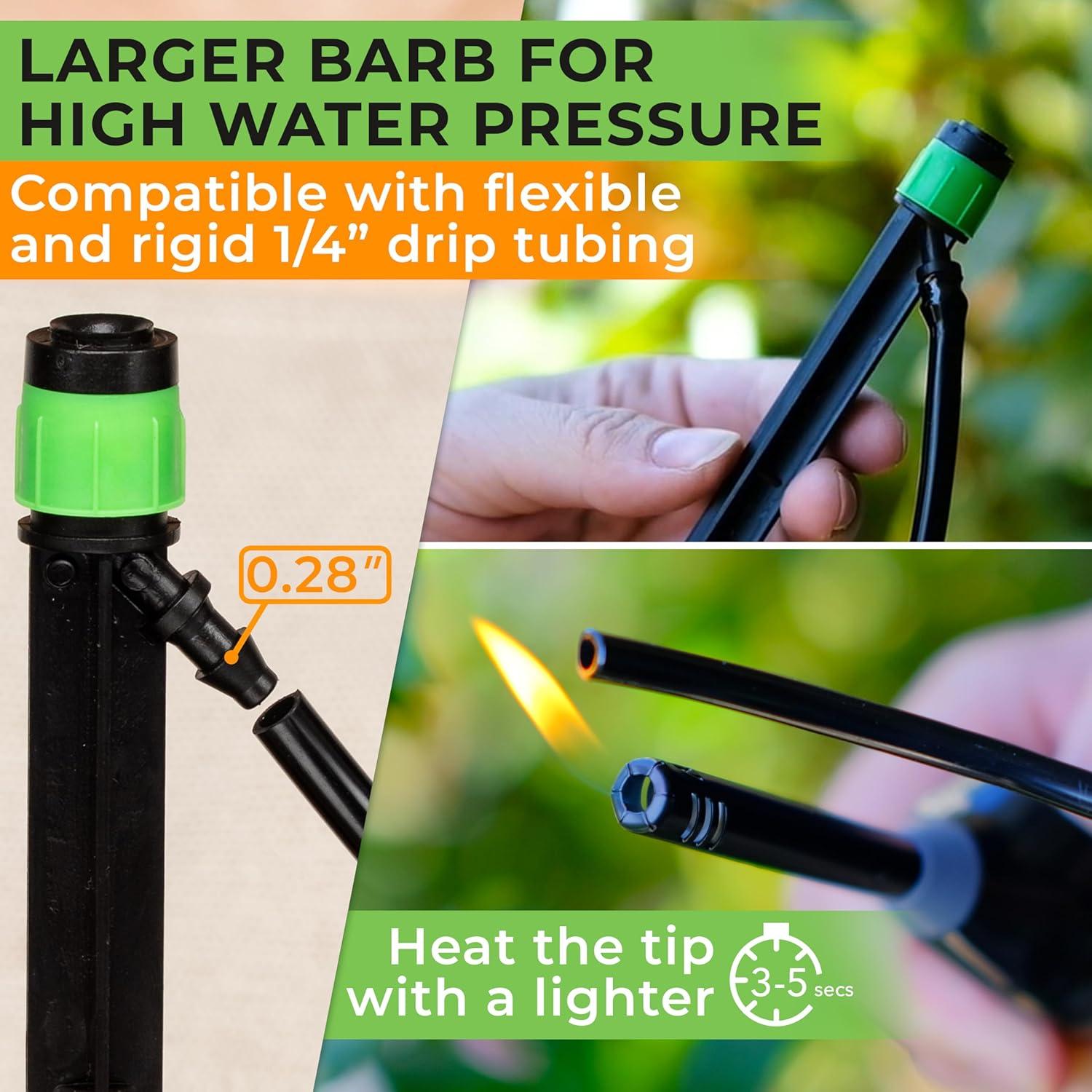 Kit de Riego por Goteo Carpathen 100 Emisores Ajustables 19cm