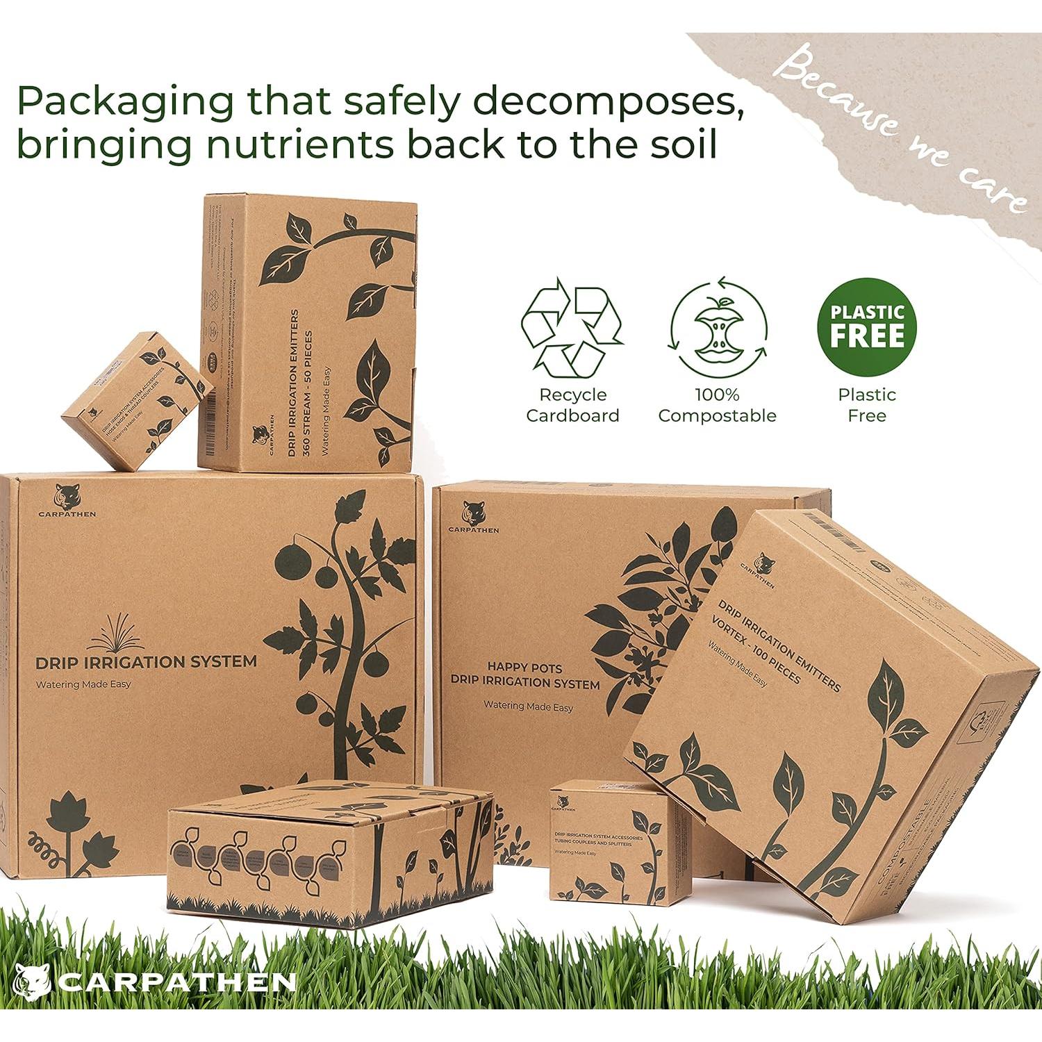 Kit de Riego por Goteo Carpathen 100 Emisores Ajustables 19cm