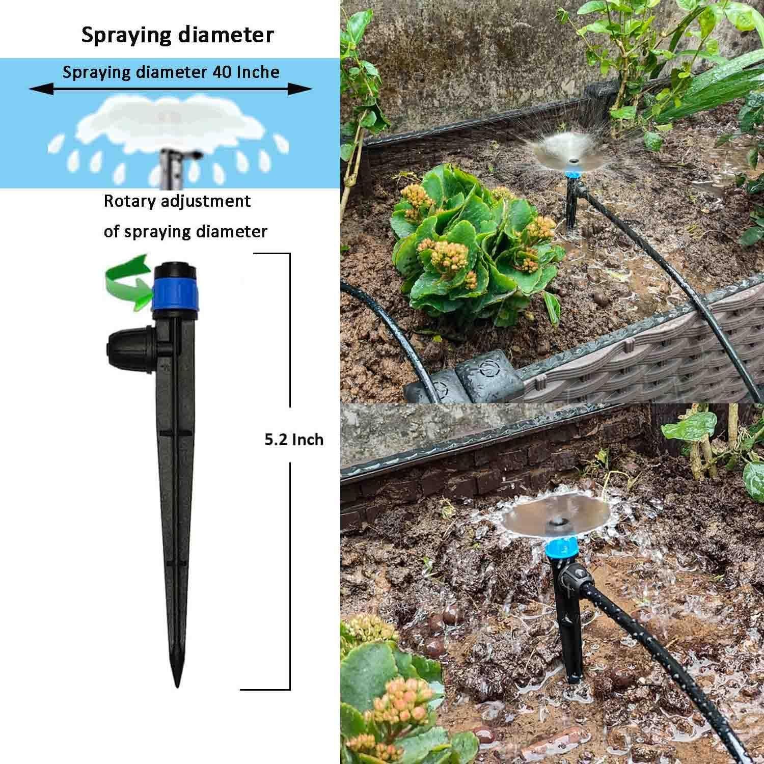 Sistema de Riego por Goteo FesmTek 160FT con Temporizador 30m
