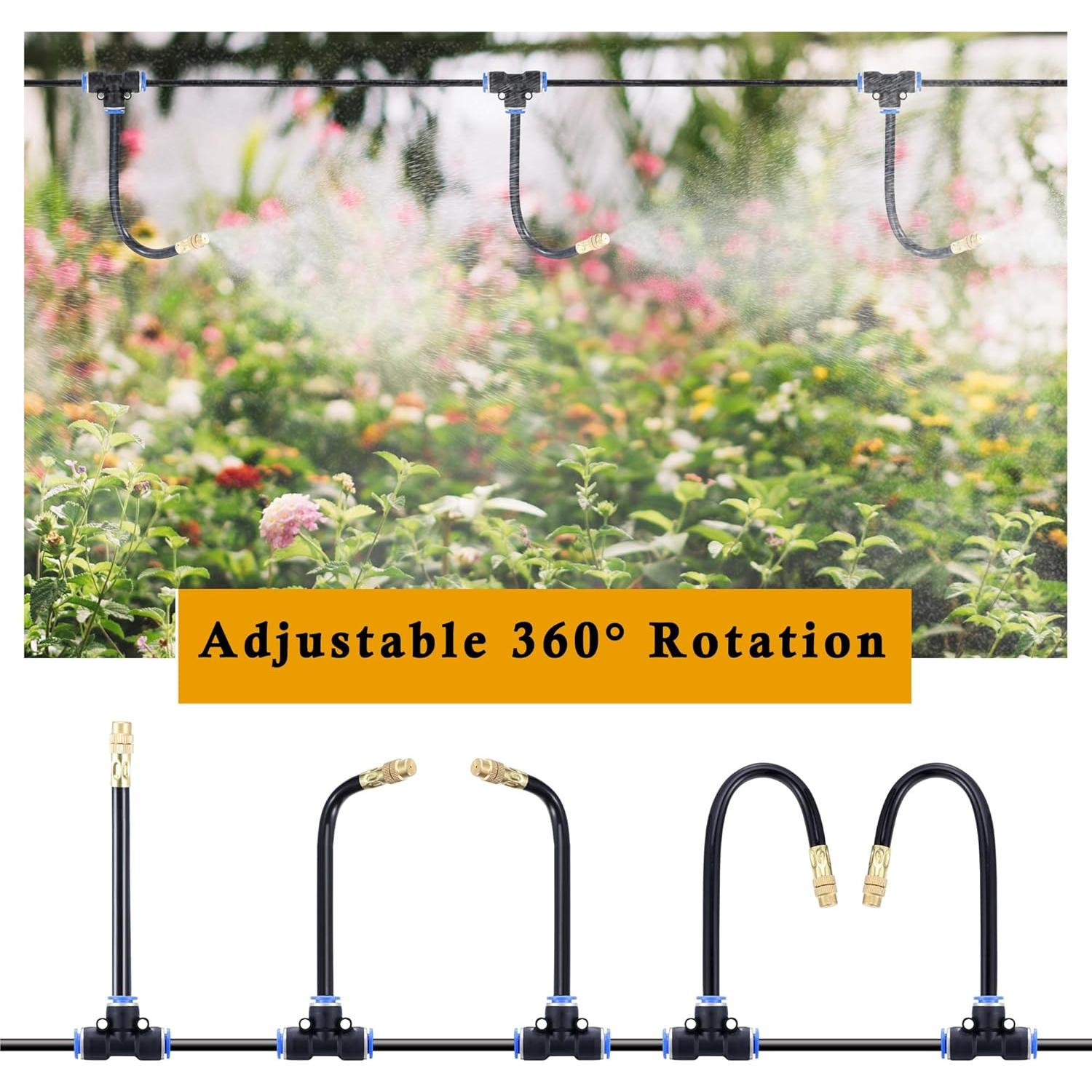 Kit de Riego por Goteo Automático Mornajina 15.24m con Boquillas