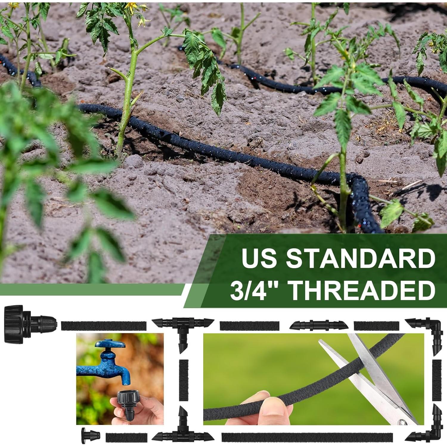 Kit de Riego por Goteo Innconee 300 Pies con Accesorios