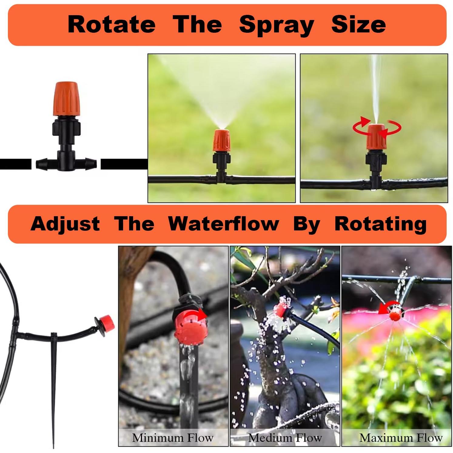 Kit de Riego por Goteo Biuonga 50M para Jardín y Invernadero