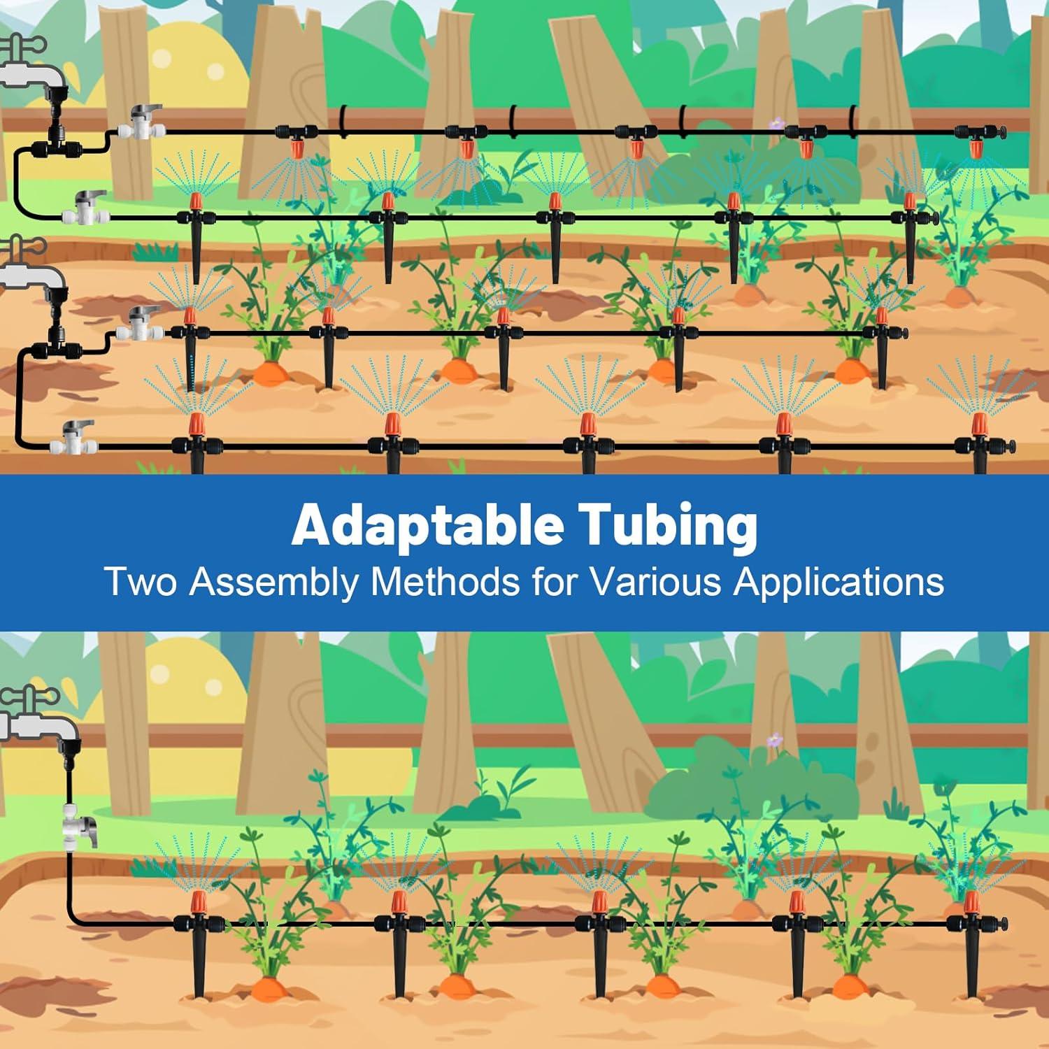 Kit de Riego por Goteo Pocket Panda 120 pies para Jardín