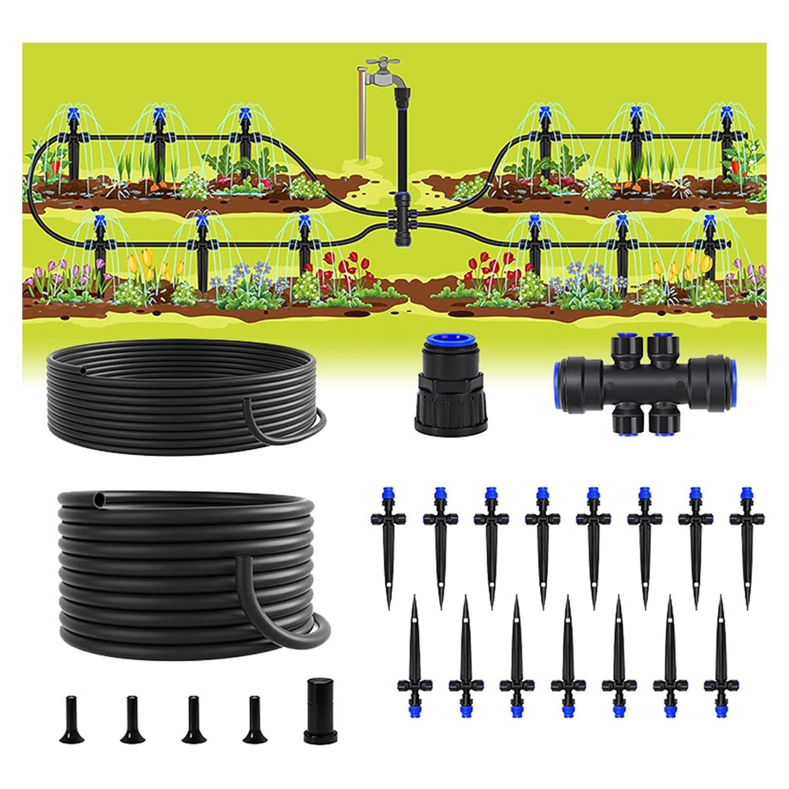 Sistema de Riego por Goteo Alxcellion 18m con Conectores Rápidos