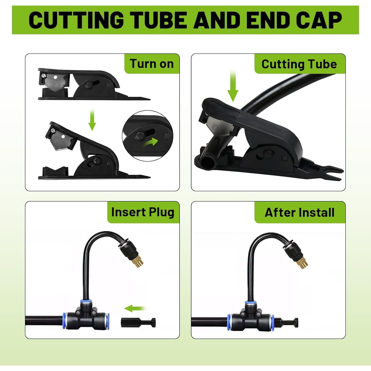 Kit de Riego por Goteo Kekangerly 30.48m con Aspersores 360°