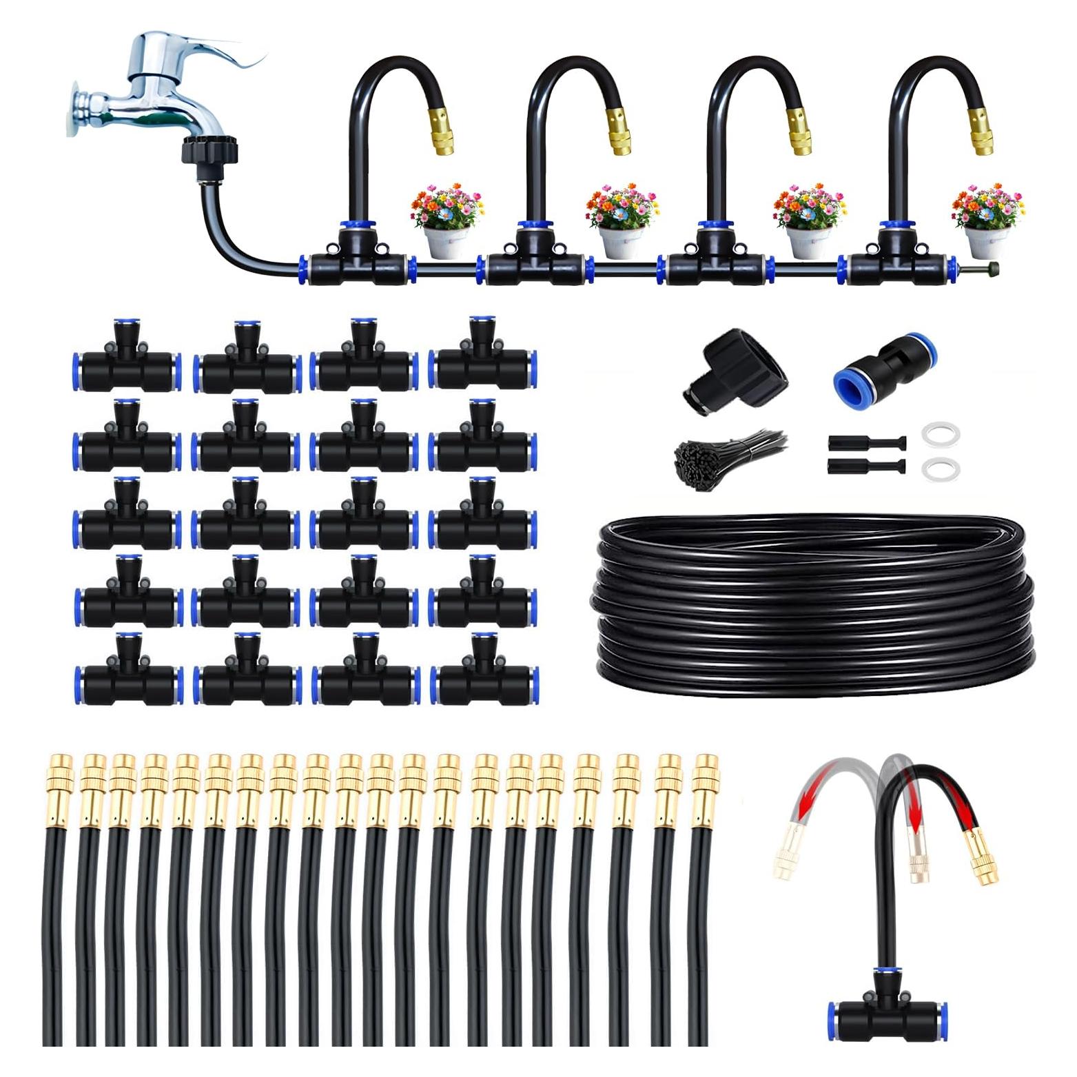 Kit de Riego por Goteo Kingo 20m con 20 Boquillas Ajustables