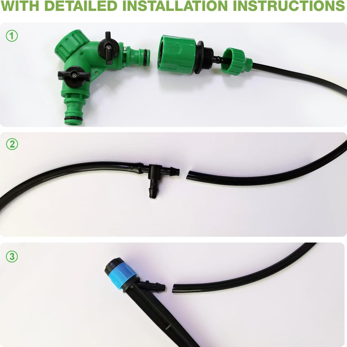 Sistema de Riego por Goteo Hodiax 18m con Emisores Ajustables