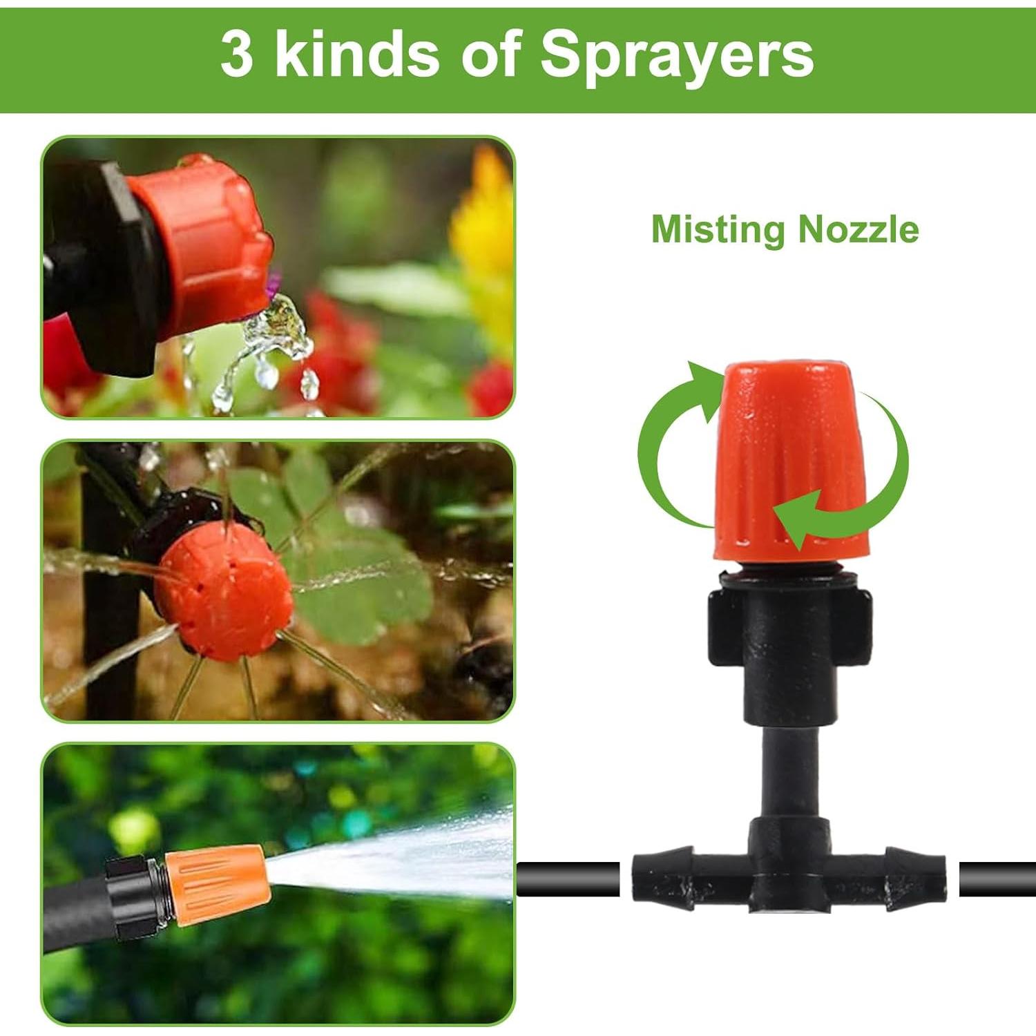 Kit de Riego por Goteo 30M MELIFE con Boquillas Ajustables