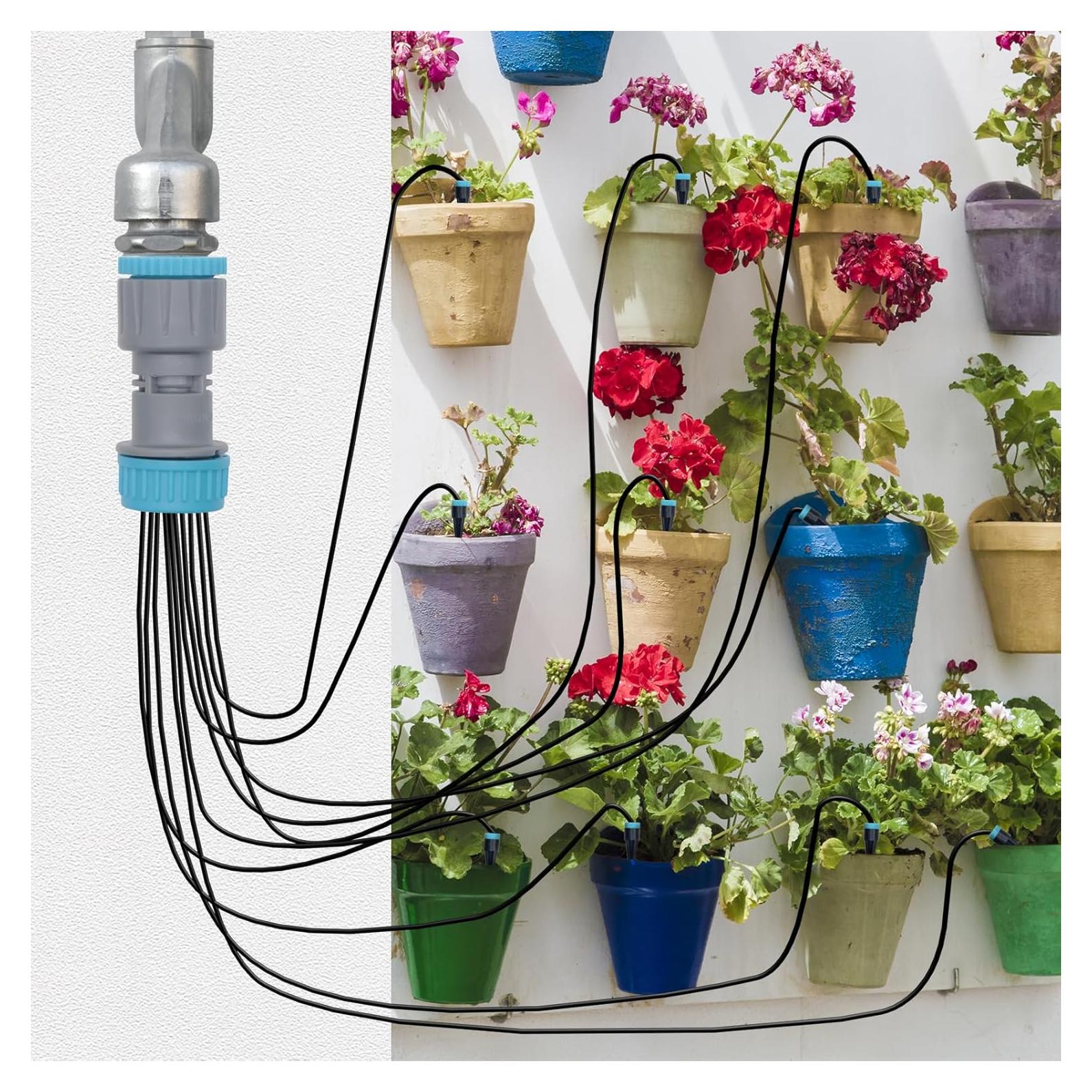 Sistema de Riego por Goteo Automático Rosrive 10 Boquillas 15.85m