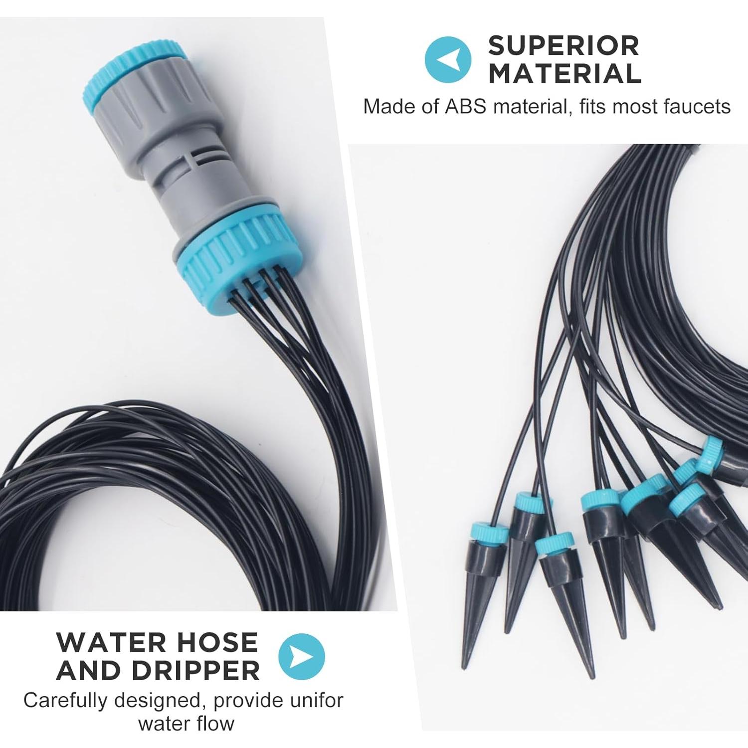 Sistema de Riego por Goteo Automático Rosrive 10 Boquillas 15.85m