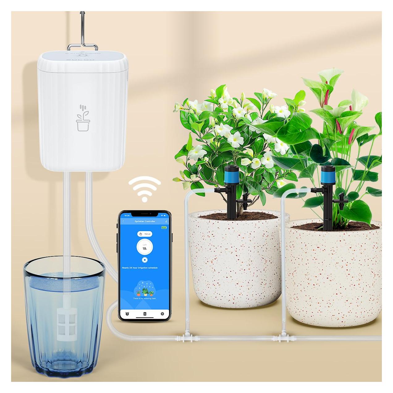 Sistema de Riego Automático WiFi GreenVation para Plantas
