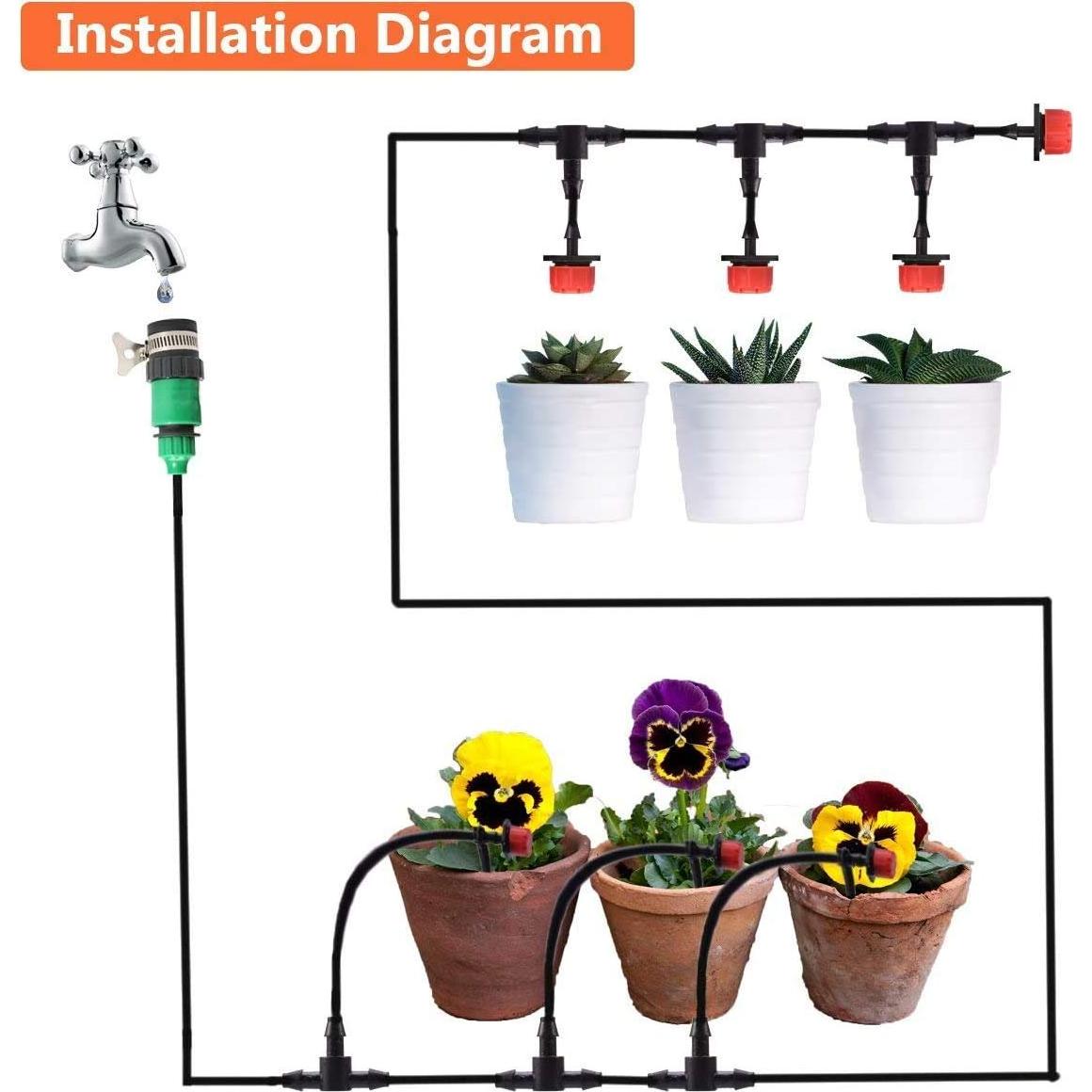 Kit de Riego por Goteo MSDADA 15.24m para Jardín