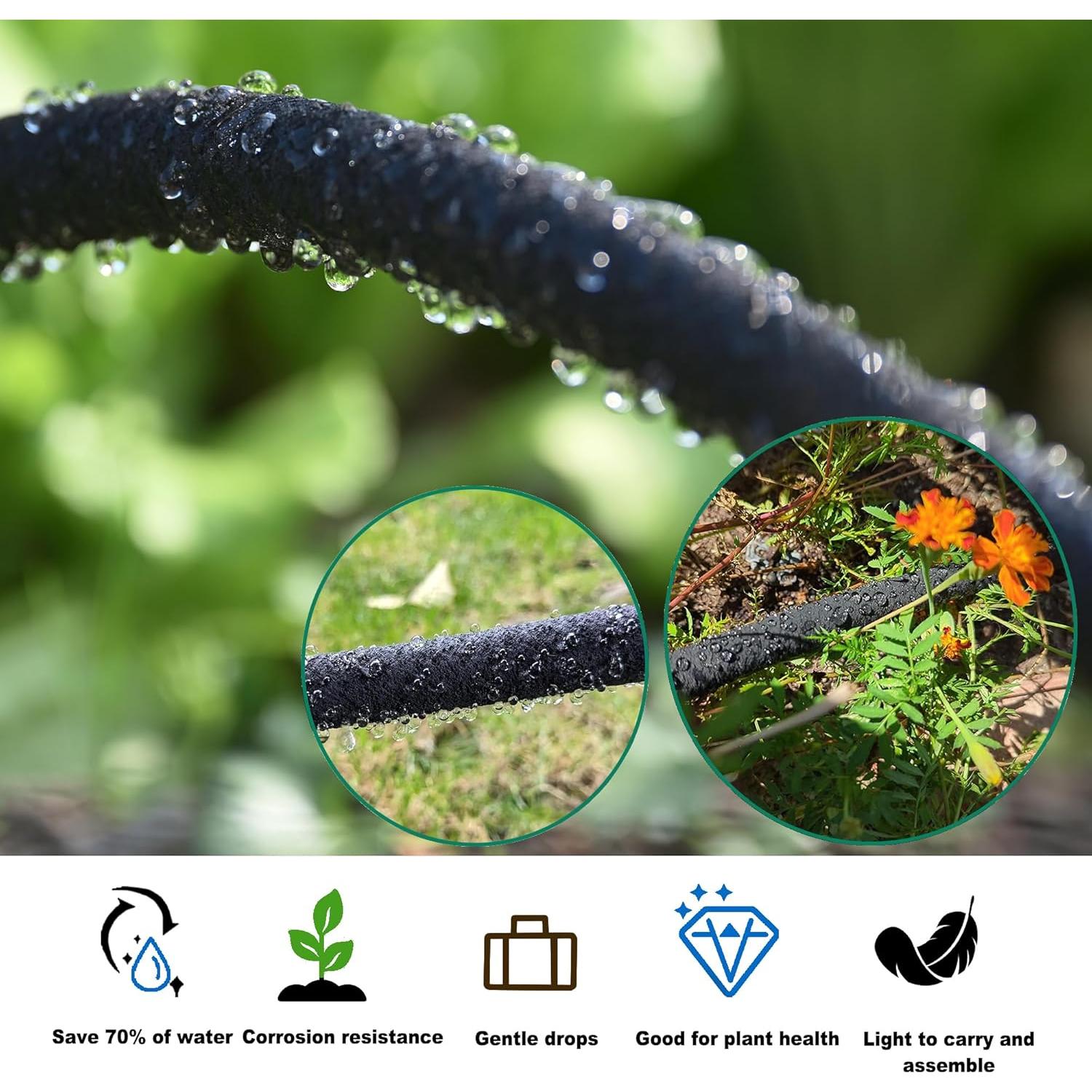 Kit de Manguera Empapadora Oscorna 75ft (22.86m) + 50ft (15.24m)