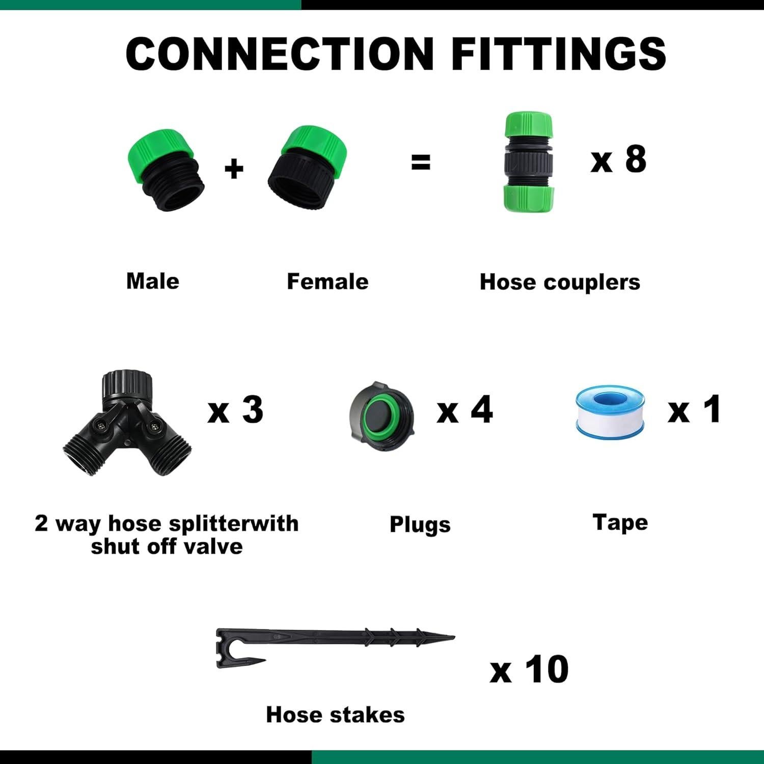 Kit de Manguera Empapadora Oscorna 75ft (22.86m) + 50ft (15.24m)
