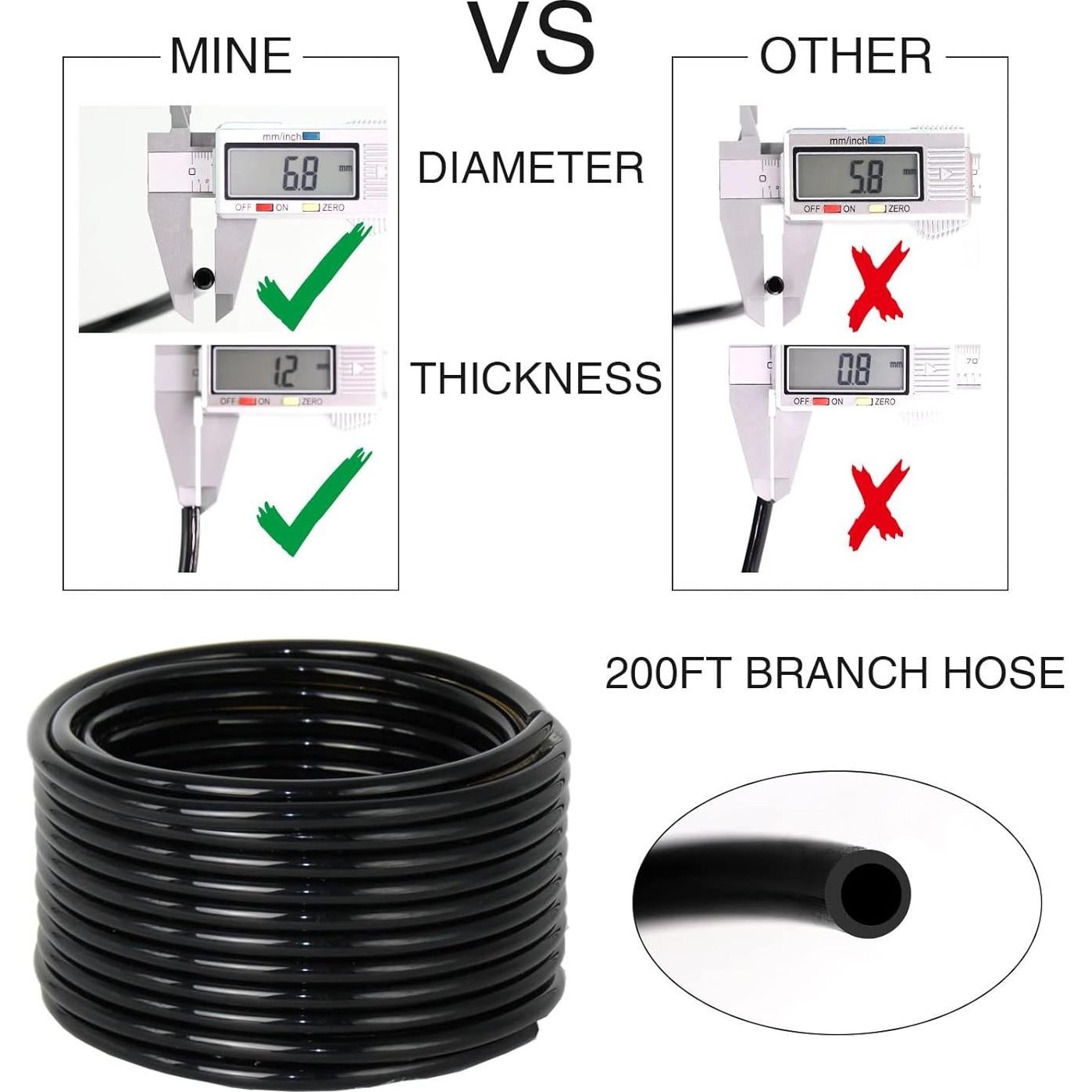 Kit de Riego por Goteo MUCIAKIE 233FT 48 Boquillas 28m²