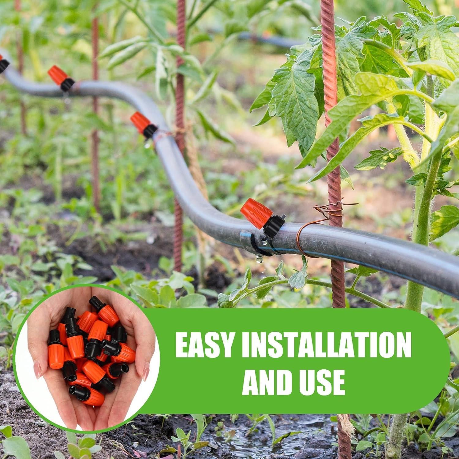 Kit de Riego por Goteo 120 m Yaomiao con Boquillas Ajustables