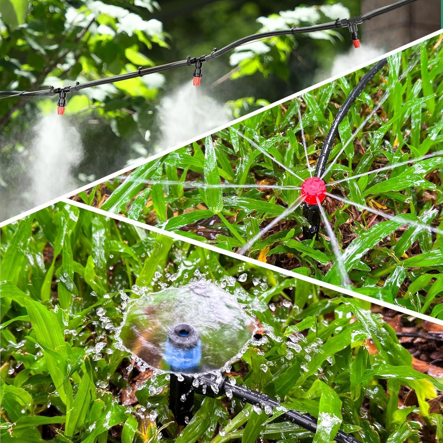 Sistema de Riego por Goteo Anwenk 240FT con Emisores y Conectores