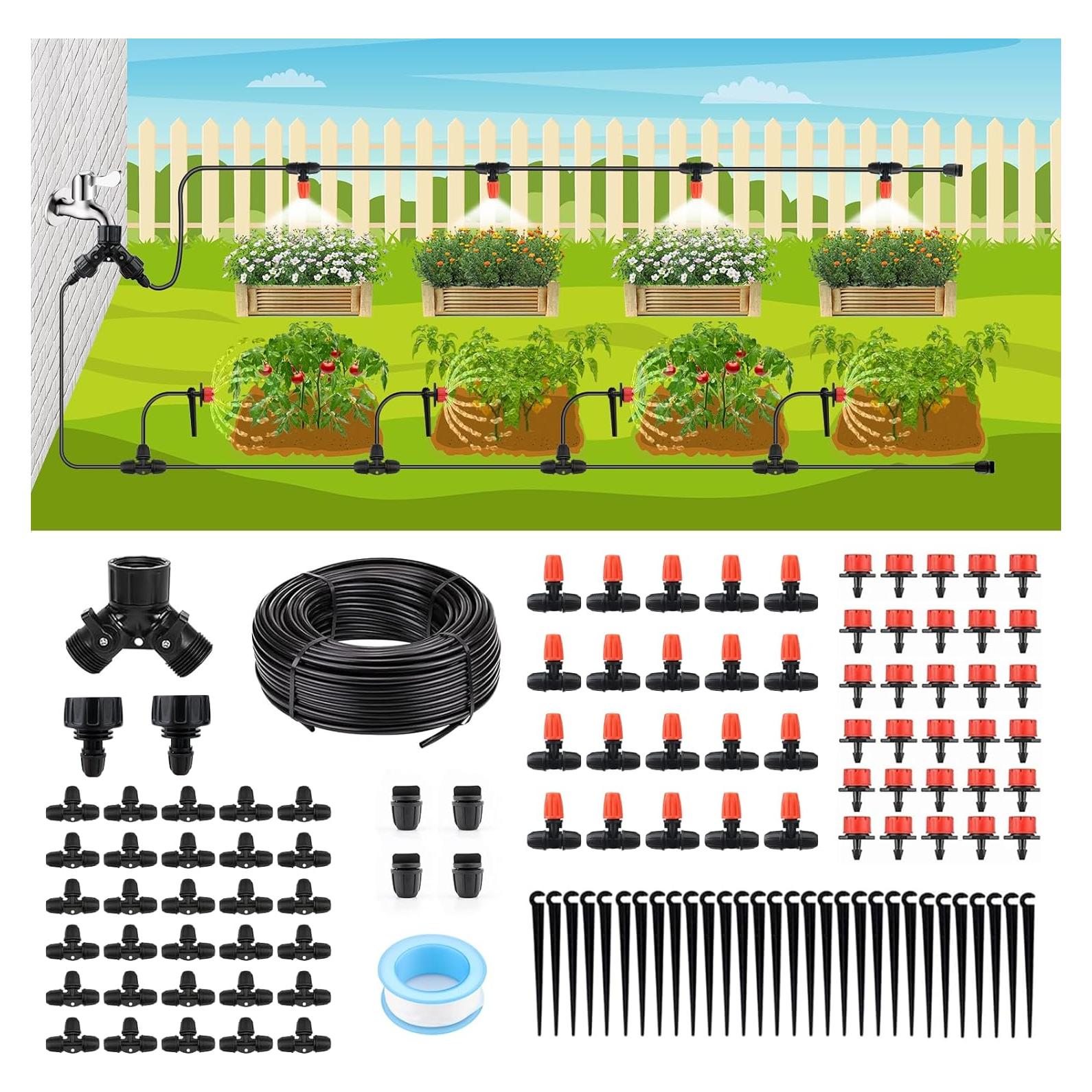 Kit de Riego por Goteo Insoma 30m Automático para Jardín