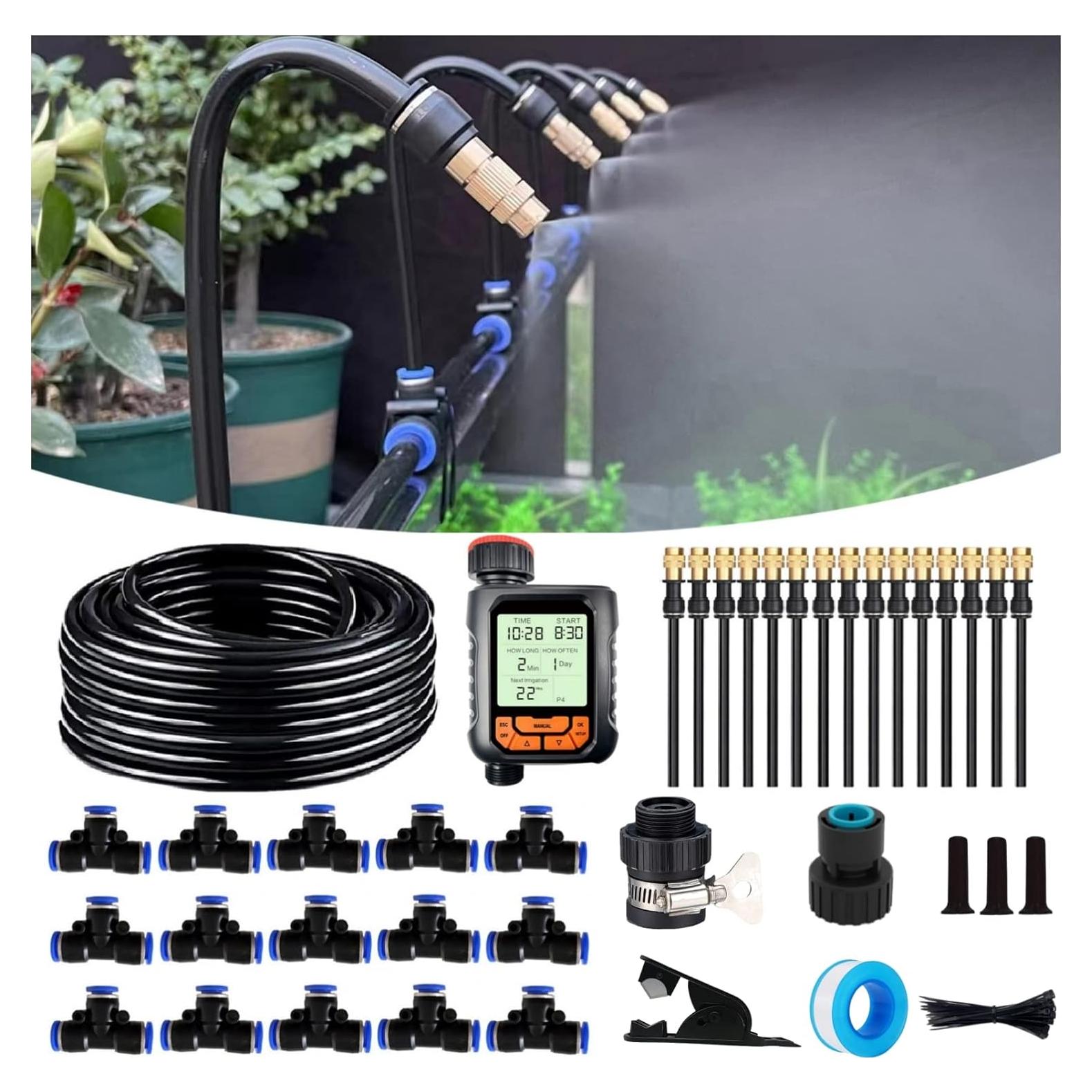 Kit de Riego por Goteo Automático WCBMIRRI con Temporizador