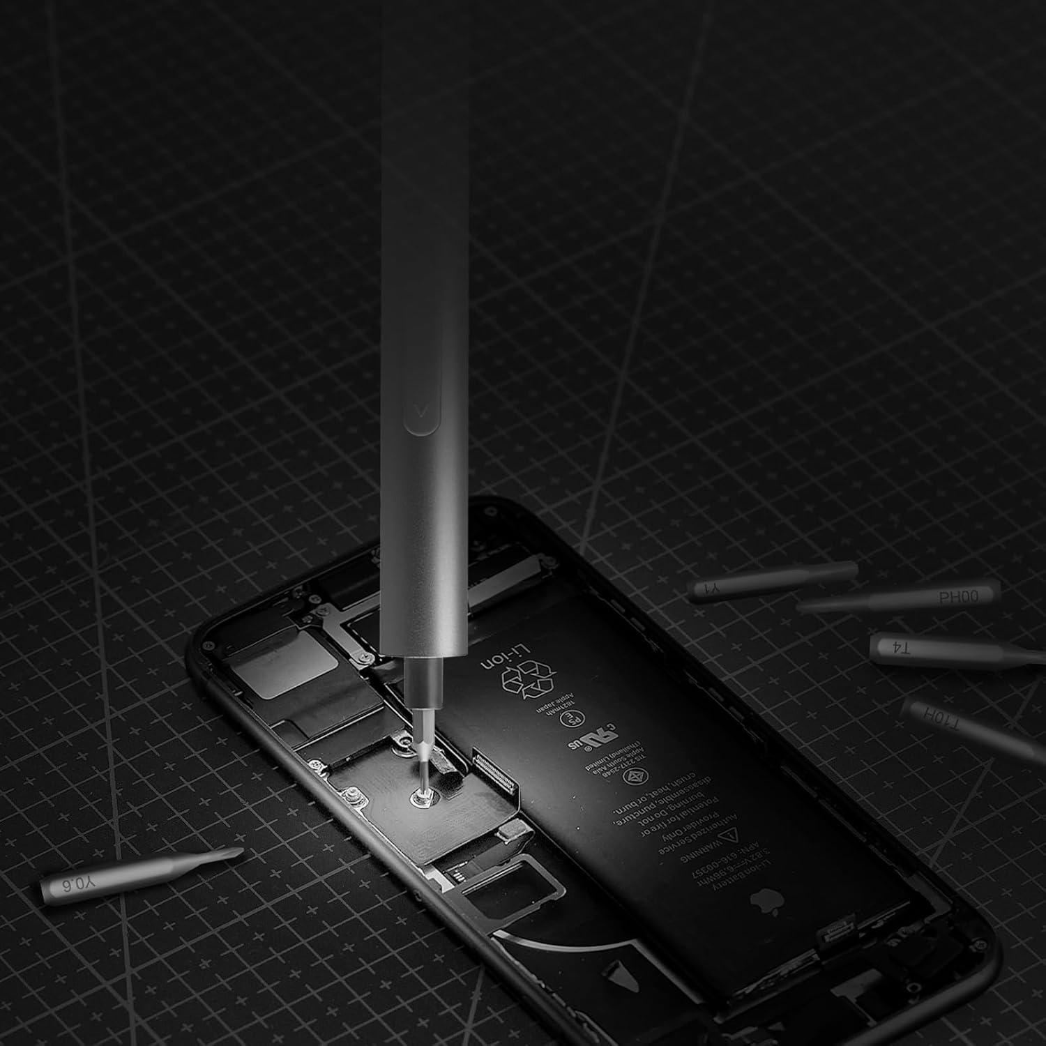 Destornillador Eléctrico VEVOR 4V Inalámbrico 27 en 1 con Luz LED