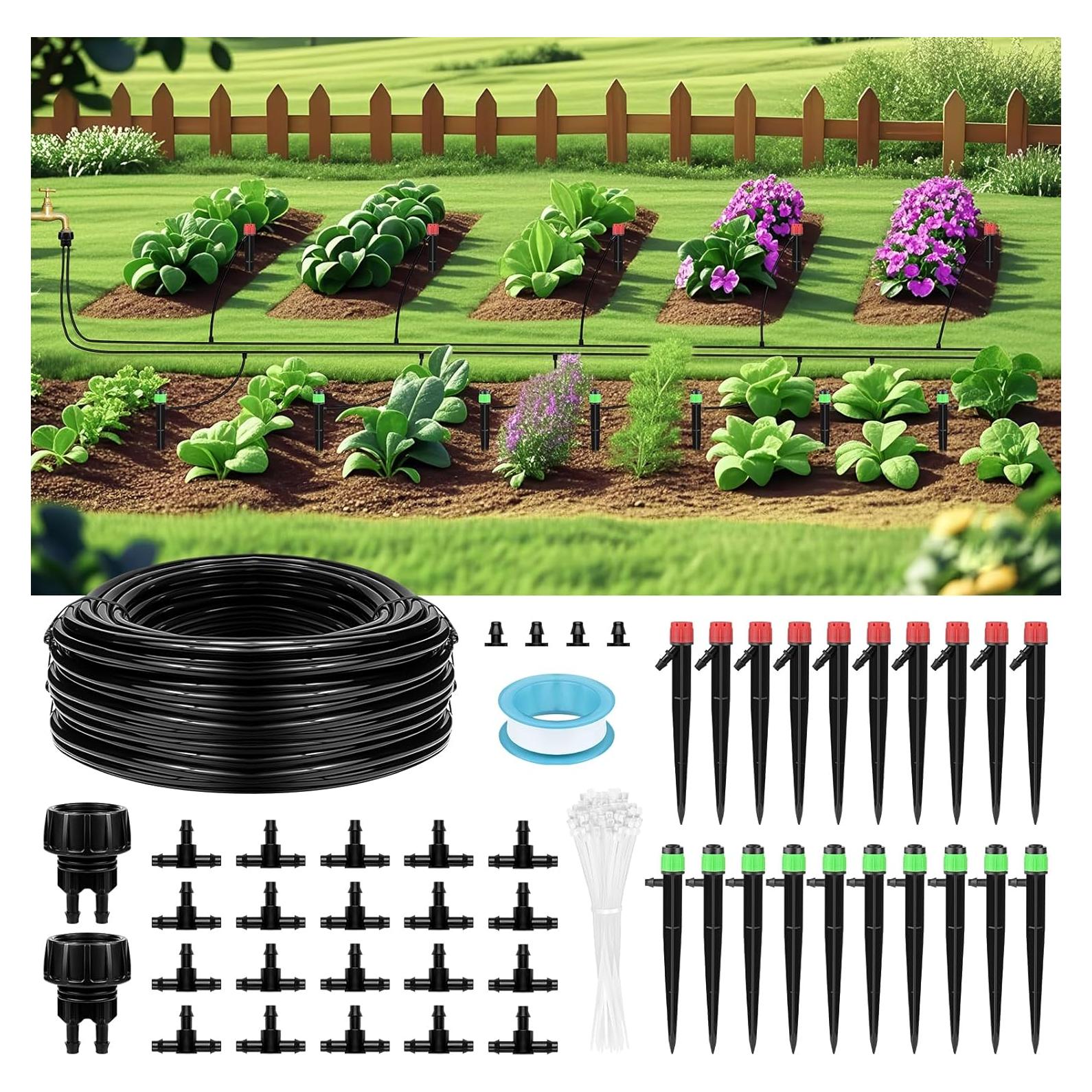 Sistema de Riego por Goteo Conglow 33.5m para Jardín