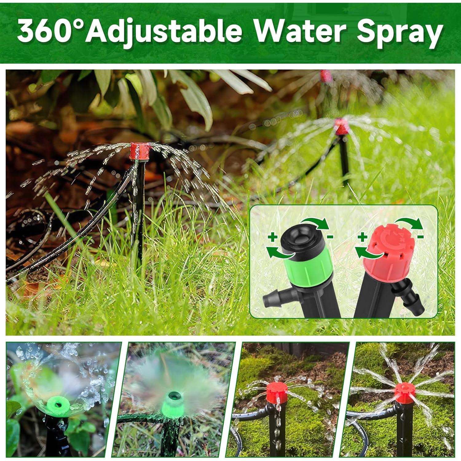 Sistema de Riego por Goteo Conglow 33.5m para Jardín