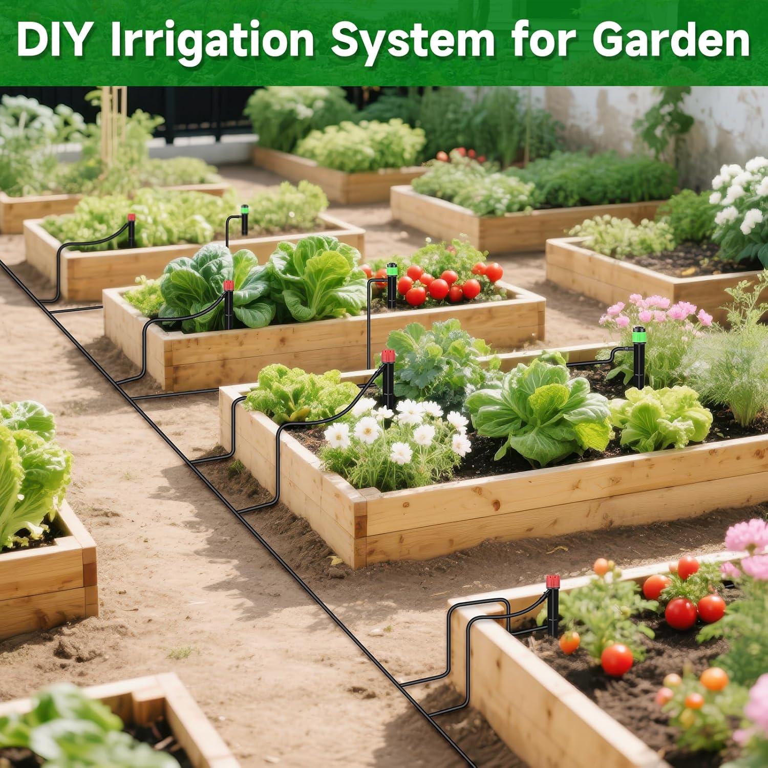 Sistema de Riego por Goteo Conglow 33.5m para Jardín