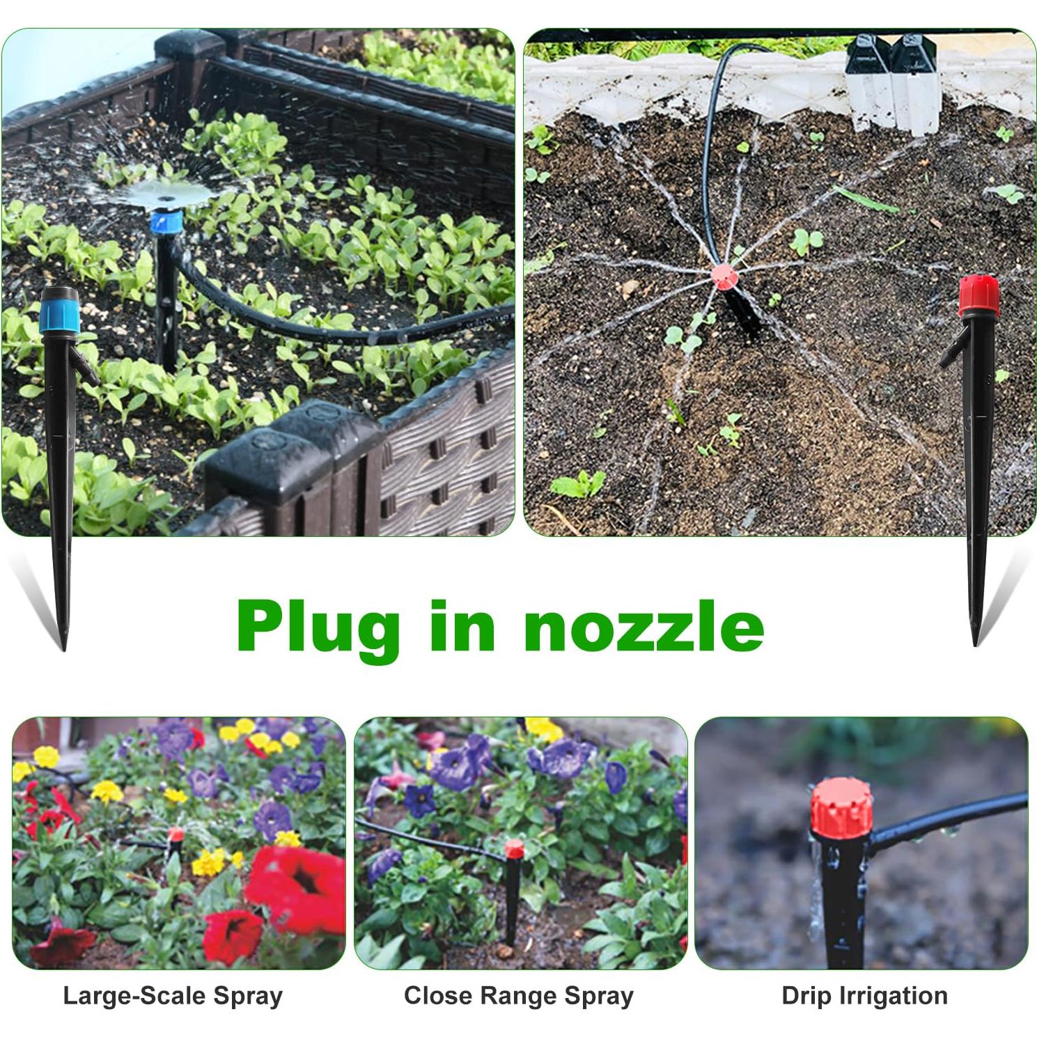 Kit Completo de Riego por Goteo Yawank 30.48m Ajustable