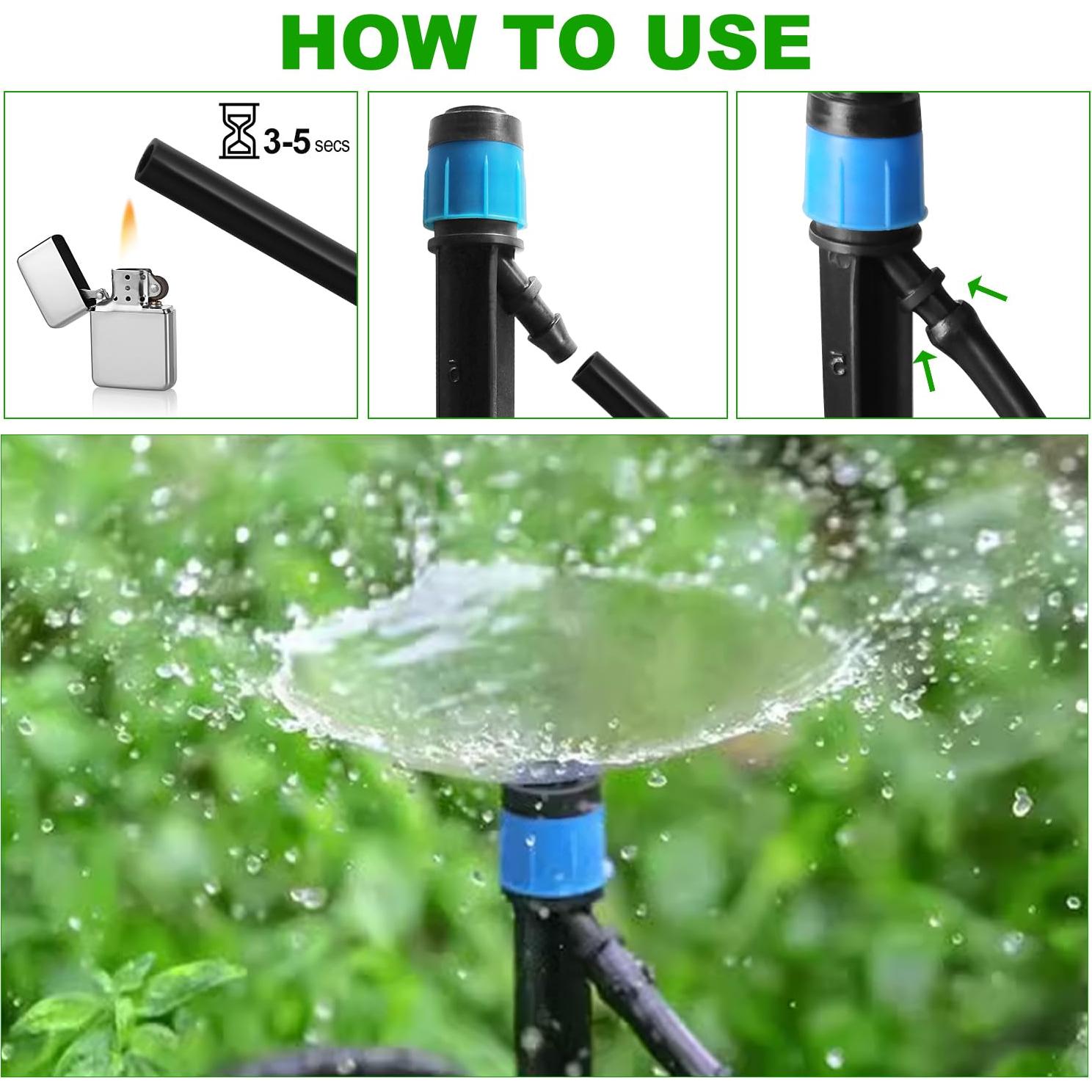 Kit Completo de Riego por Goteo Yawank 30.48m Ajustable